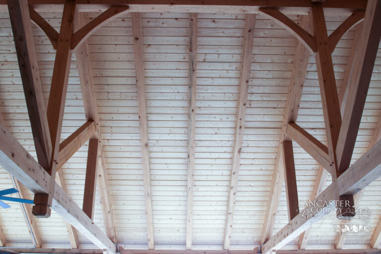 40x80 large timber frame pavilion roof