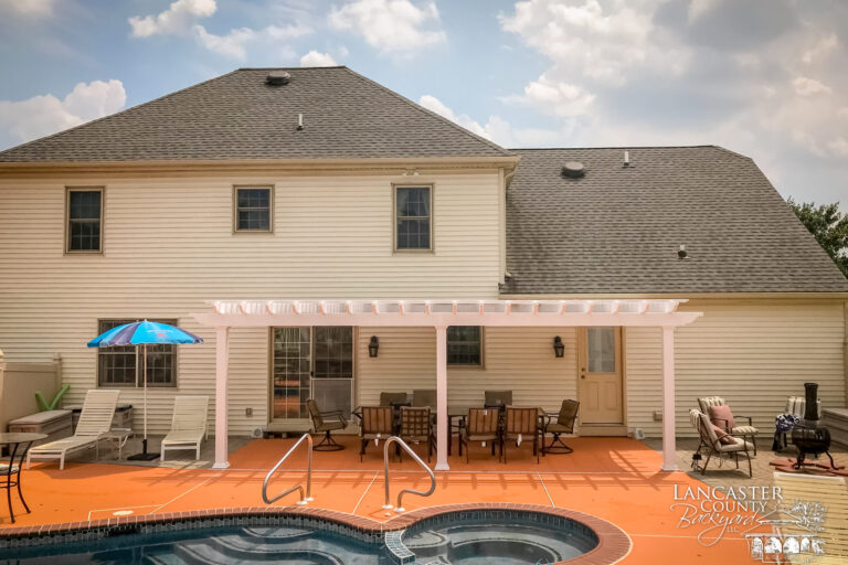 10x24 attached vinyl pergolas