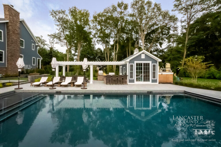 poolside pergola