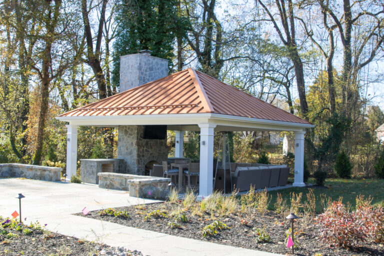 carbbean vinyl outdoor pavilion