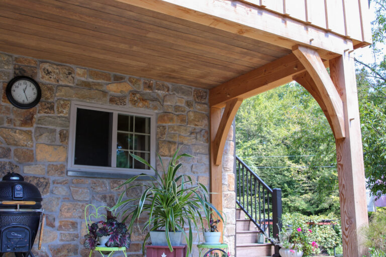 narvon run construction timber frame pavilion