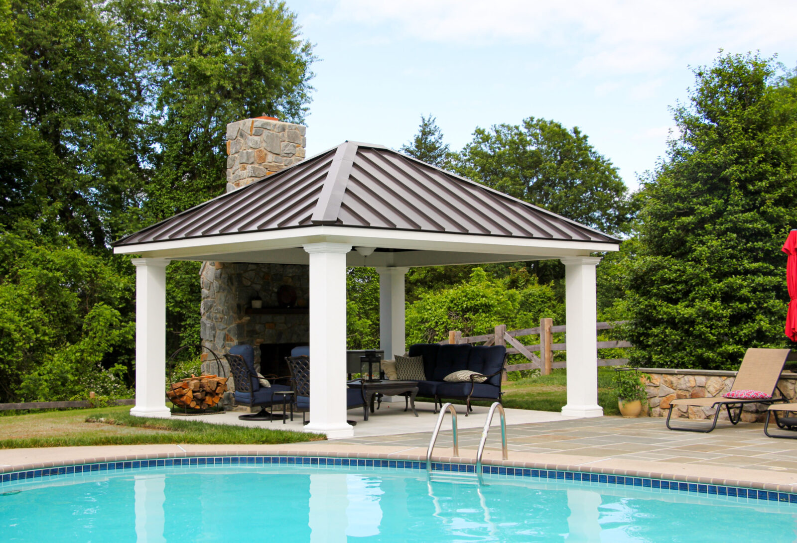 poolside amish pavilion great for parties