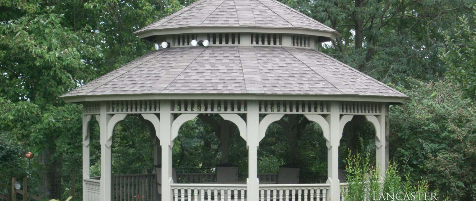 heavy timer dodecagon wood gazebo