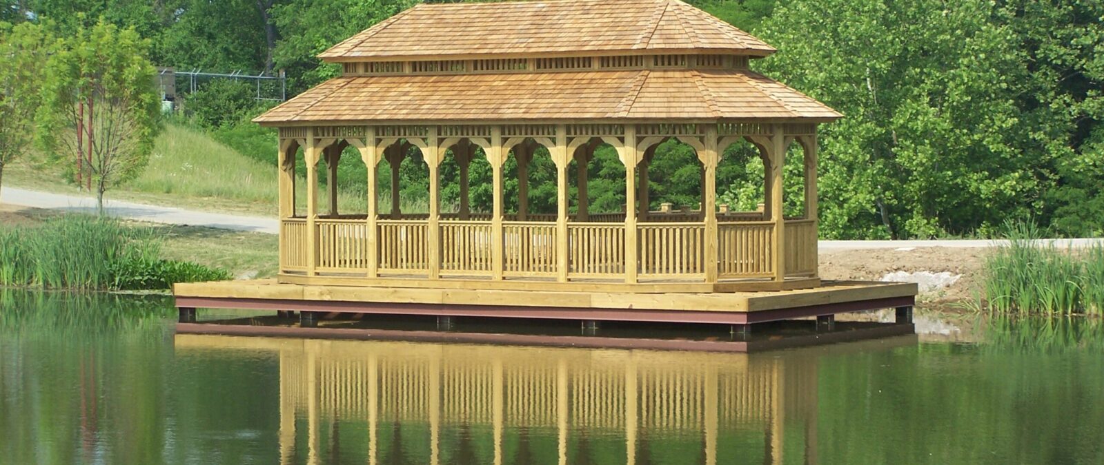 18x36 heavy timber garden gazebo
