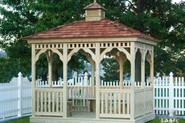 wood rectangle gazebo in pa