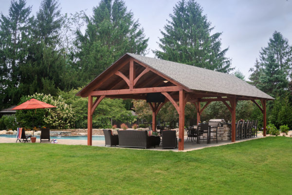 20x40 tim & heather o'connell timber frame pavilion