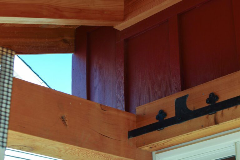 timber frame amish built barn porch