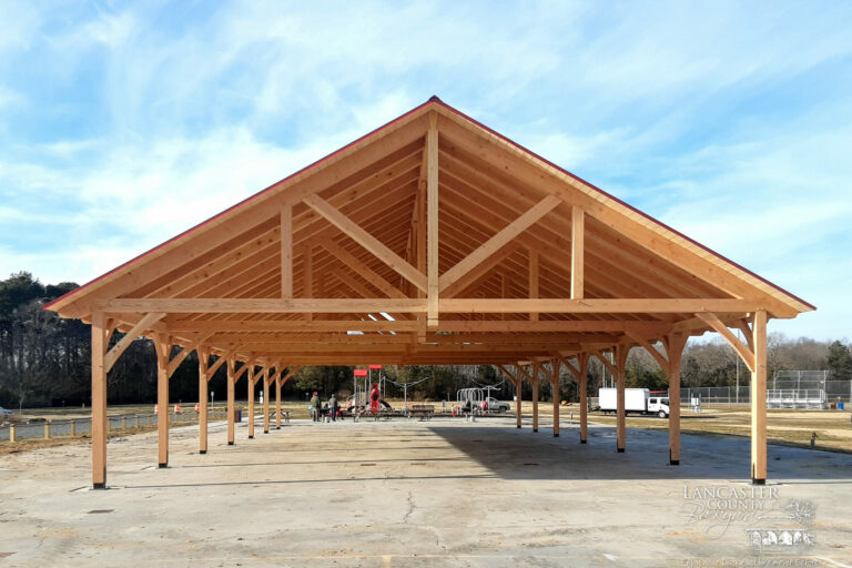 commercial timber frame pavilion