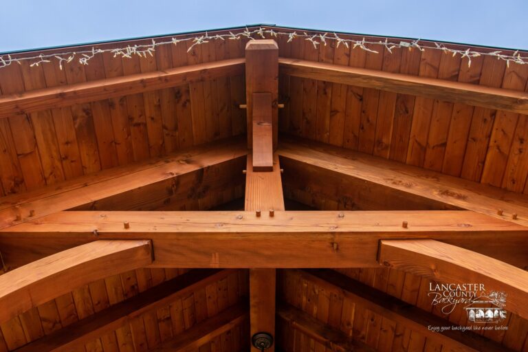 timber frame trusses with overhang
