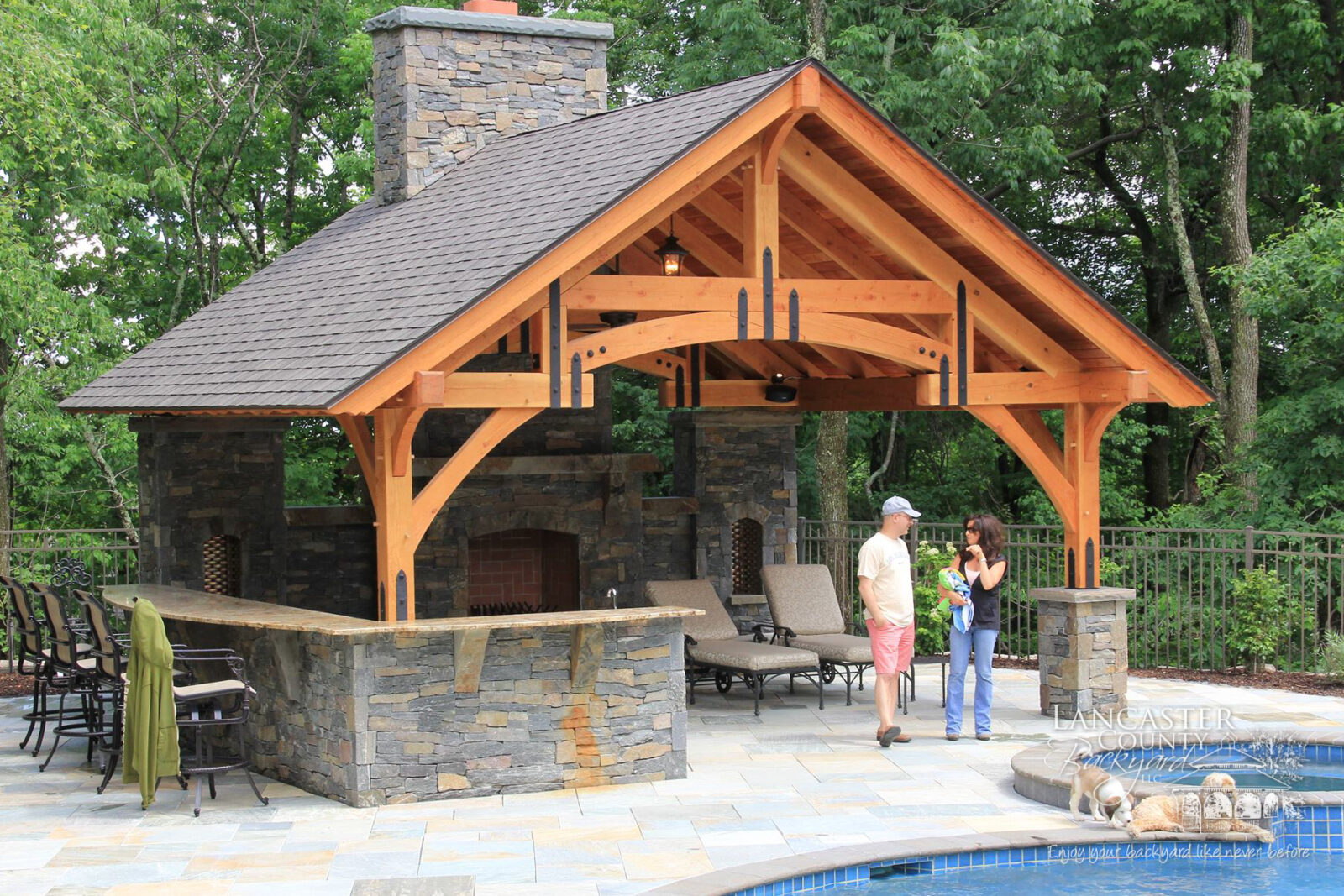 timber frame pavilion in pa