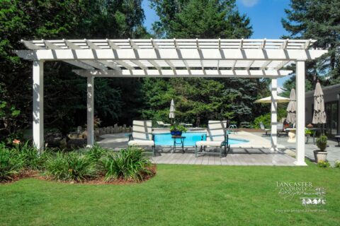 large pergola by a pool what is the purpose of a pergola