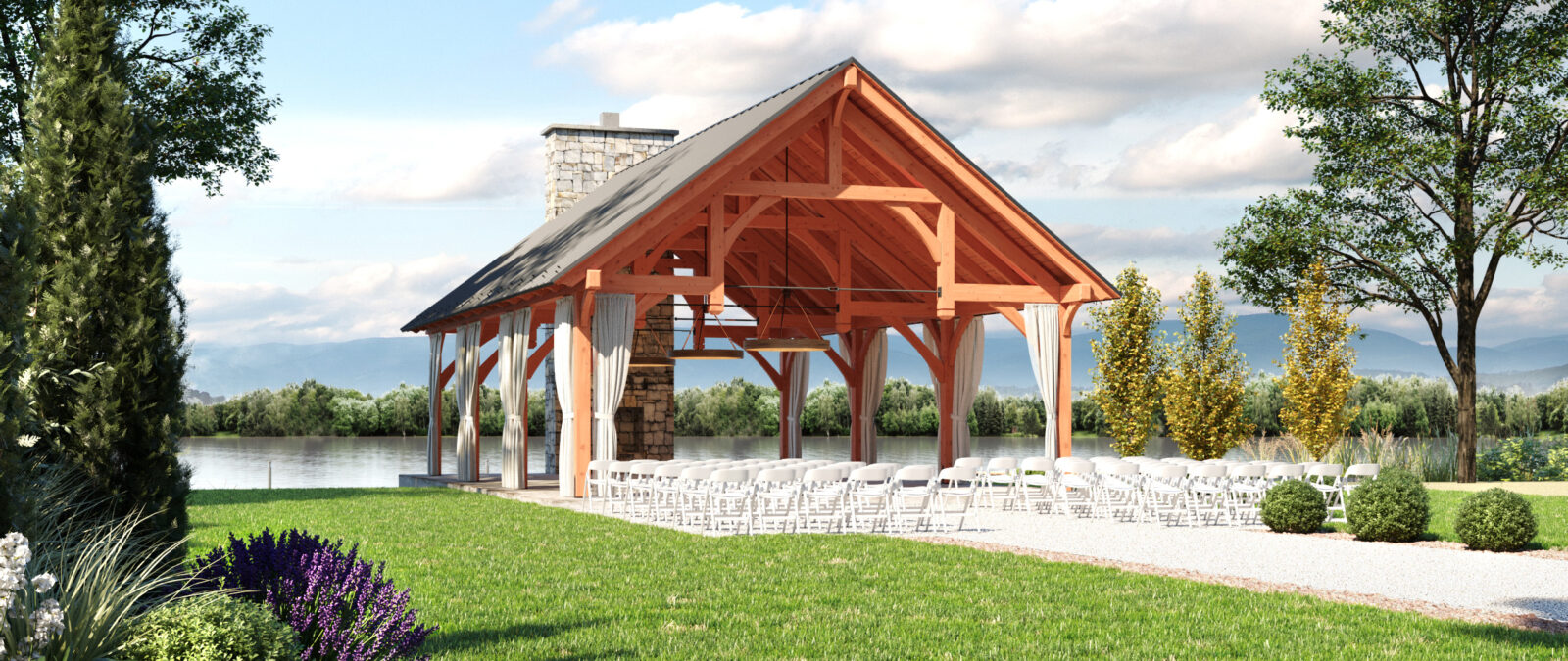 denali timber frame outdoor pavilions