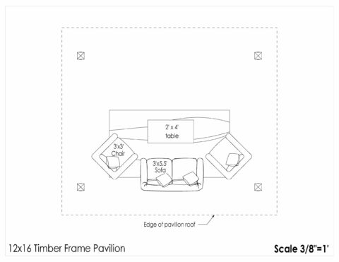 12x16 floor plan layouts for timber frame pavilion