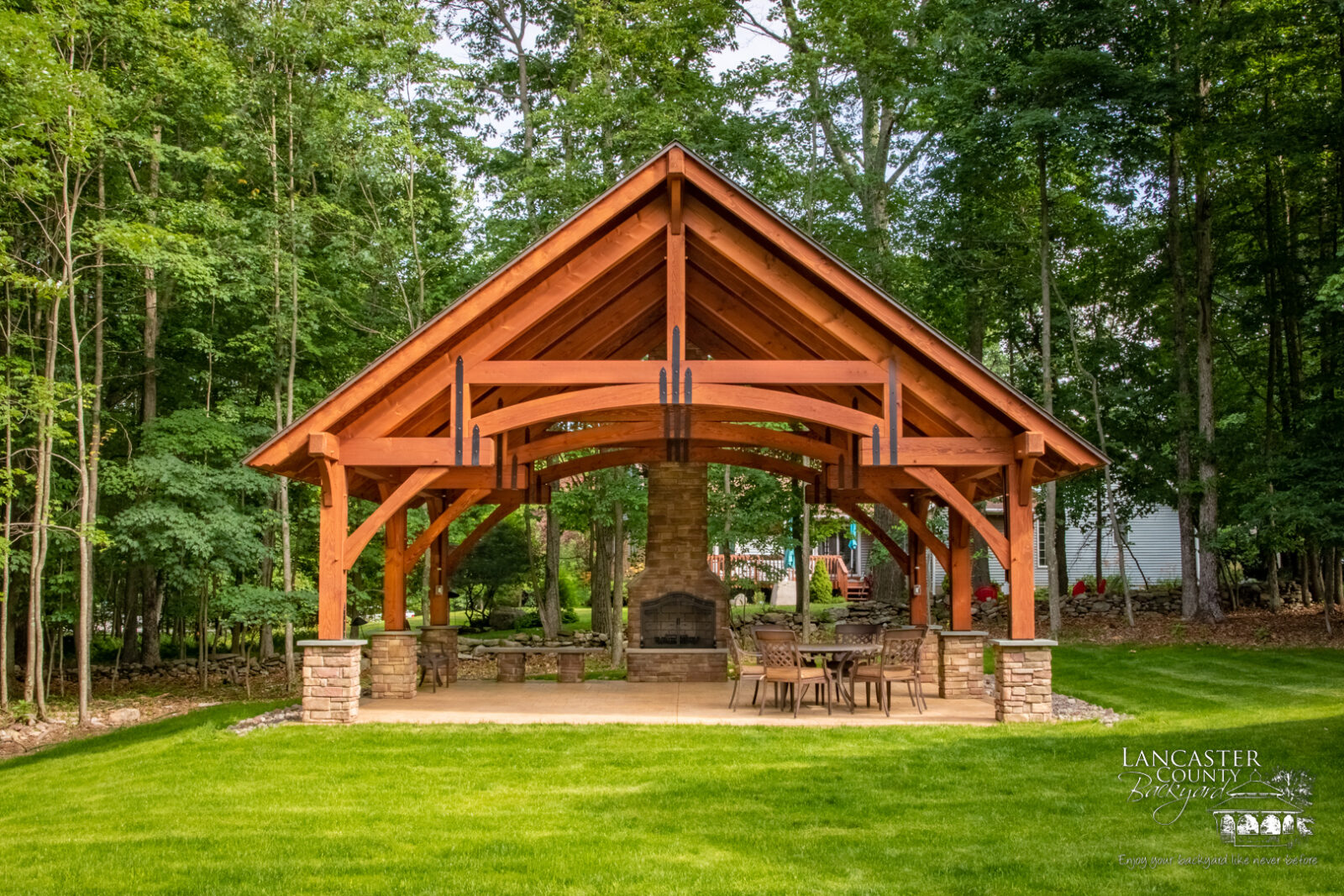 timber frame pavilion vs pergola