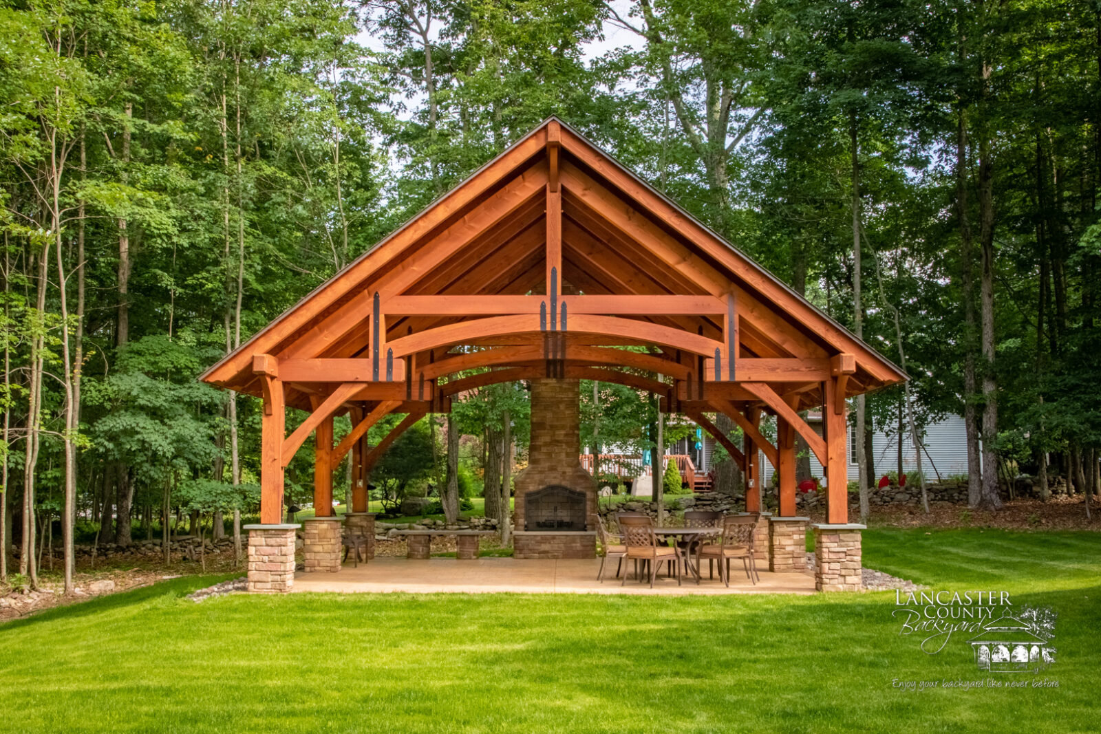 grand teton timber frame pavilion