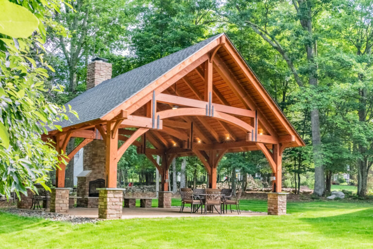 stunning 24x24 grand teton timber frame pavilion