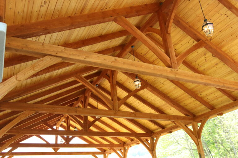 30x60 kingston timber frame pavilion in deposit new york 7