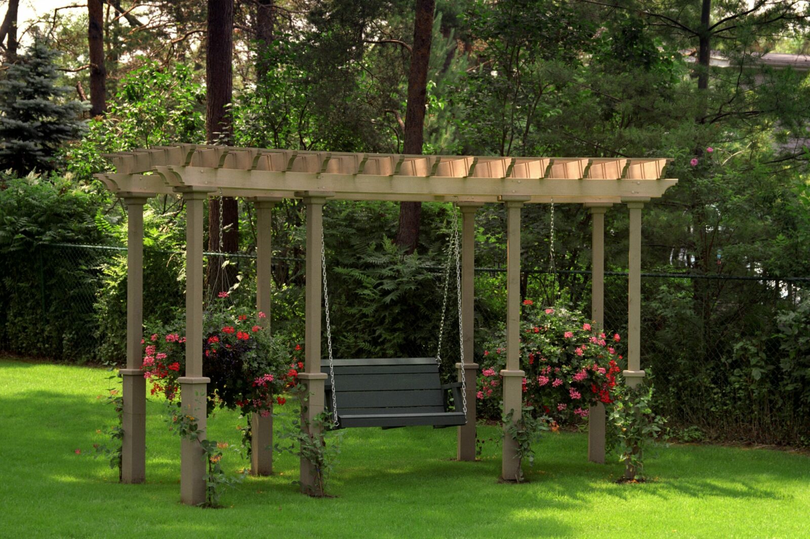 garden pergola with swing scaled