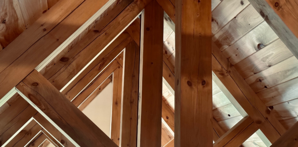 Timber frame posts and beams