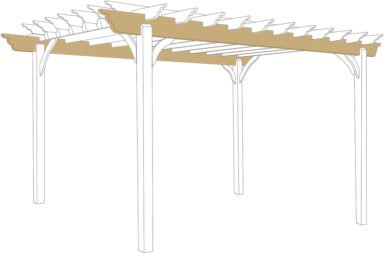 backyard pergola beams 