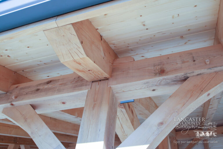 lancaster county backyard kingston timber frame pavilion