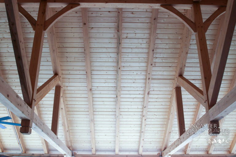 40x80 large timber frame pavilion roof