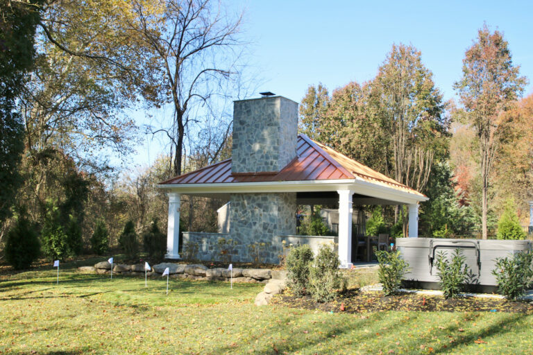 24×24 carbbean vinyl pavilion with metal roof